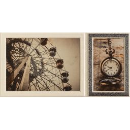 Domino Joy Wave szara 2 STR dekor ścienny 44,8x22,3 cm