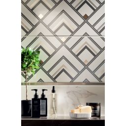 Domino Bonella white dekor ścienny 30,8x60,8 cm 