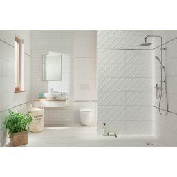 Domino Burano bar white płytka ścienna 23,7x7,8 cm