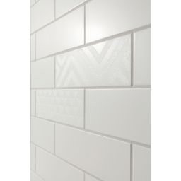 Domino Burano bar white płytka ścienna 23,7x7,8 cm