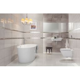 Domino Idylla white STR płytka ścienna 30,8x60,8 cm