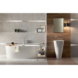 Domino Marbel listwa ścienna 119,8x5,5 cm srebrna