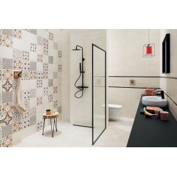 Domino Glass black listwa ścienna 60,8x2,3 cm 