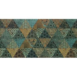 Domino Margot green geo dekor ścienny 30,8x60,8 cm