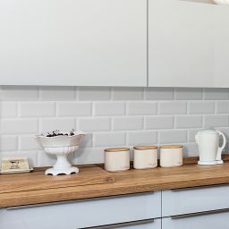 Fabresa Bevelled Blanco Mate Biselado BX płytka ścienna 10x20 cm