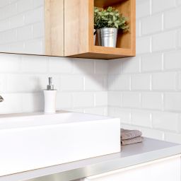 Fabresa Bevelled Blanco Biselado BX płytka ścienna 10x20 cm