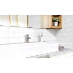 Fabresa Bevelled Blanco Biselado BX płytka ścienna 10x20 cm