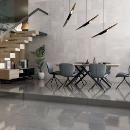 Paradyż Space płytka ścienno-podłogowa 89,8x89,8 cm szara