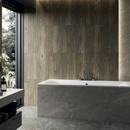 Paradyż Afternoon Brown płytka ścienna 29,8x59,8 cm STR motyw A brązowy mat