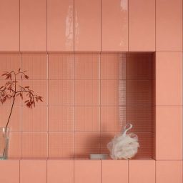 Paradyż Neve Creative Dekor płytka ścienna 9,8x9,8 cm blush połysk