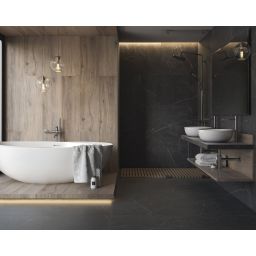 Paradyż Barro płytka ścienno-podłogowa 59,8x119,8 cm czarny mat