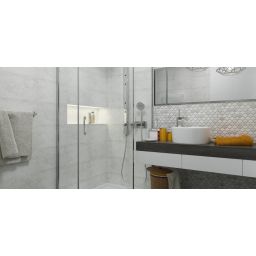 Paradyż Brook płytka ścienna 25x40 cm motyw A szary