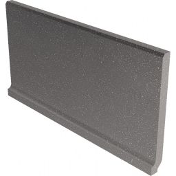 Paradyż Bazo cokół podłogowy 10x19,8 cm wywinięty sól-pieprz czarny mat