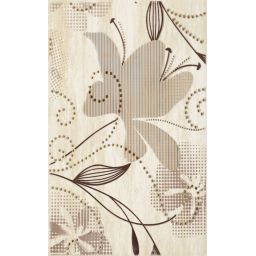 Paradyż Doppia dekor ścienny 25x40 cm inserto A beżowy połysk