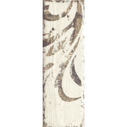 Paradyż Rondoni dekor ścienny 9,8x29,8 cm inserto STR B biały/brązowy