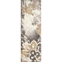 Paradyż Rondoni dekor ścienny 9,8x29,8 cm inserto motyw D STR biały/brązowy