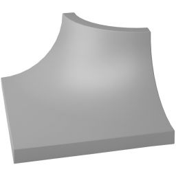 Paradyż Gamma kształtka 3x4 cm C szary mat