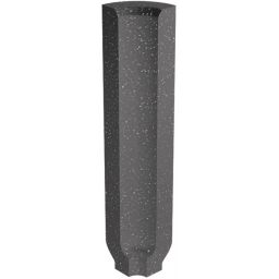 Paradyż Bazo profil 3x10 cm wewnętrzny sól-pieprz czarny mat