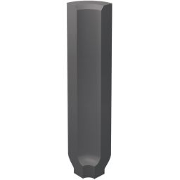 Paradyż Bazo profil 3x10 cm wewnętrzny monokolor czarny mat