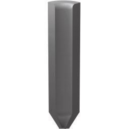 Paradyż Bazo profil 3x10 cm wewnętrzny ostry monokolor czarny mat