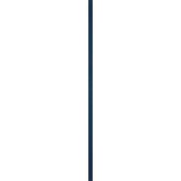 Paradyż listwa ścienna 2,3x89,8 cm uniwersalna szklana niebieska