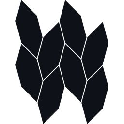 Paradyż mozaika ścienna 22,3x29,8 cm uniwersalna torton czarny połysk