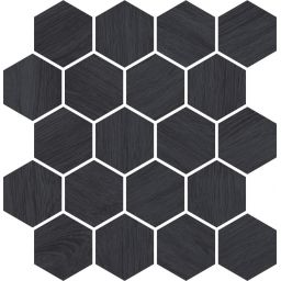 Paradyż Taiga mozaika ścienna 25,8x28 cm cięta grafitowa