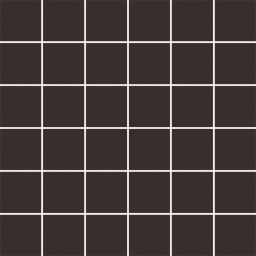 Paradyż Modernizm mozaika ścienno-podłogowa 29,8x29,8 cm cięta czarna