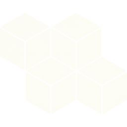 Paradyż mozaika ścienna 20,4x23,8 cm uniwersalna prasowana romb hexagon biały