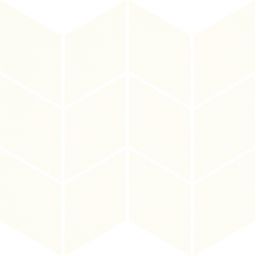 Paradyż mozaika ścienna 20,5x23,8 cm uniwersalna prasowana romb braid biała