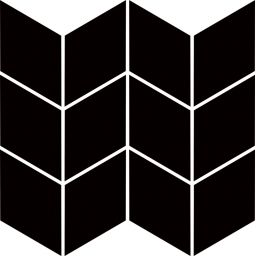 Paradyż mozaika ścienna 20,5x23,8 cm uniwersalna prasowana romb braid czarna