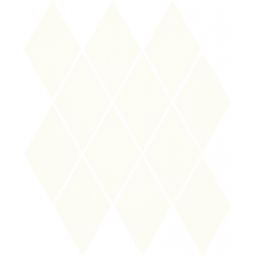 Paradyż mozaika ścienna 20,6x23,7 cm uniwersalna prasowana romb pillow biała