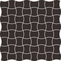 Paradyż Modernizm mozaika ścienno-podłogowa 30,9x30,9 cm prasowana czarna