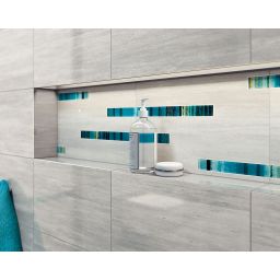 Paradyż Nati dekor ścienny 25x40 cm inserto grys mix kolorów połysk