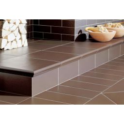 Paradyż Natural stopnica 30x33 cm prosta kapinos STR brązowy mat