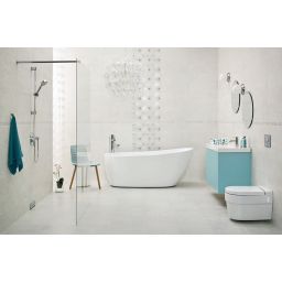 Paradyż Nirrad dekor ścienny 20x60 cm inserto biały mat