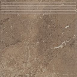 Paradyż Track stopnica 30x30 cm prosta brązowy mat