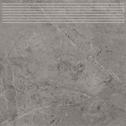 Paradyż Track stopnica 30x30 cm prosta grafitowy mat