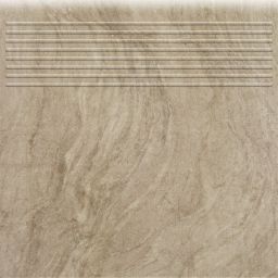 Paradyż Unite stopnica 30x30 cm prosta brązowy mat