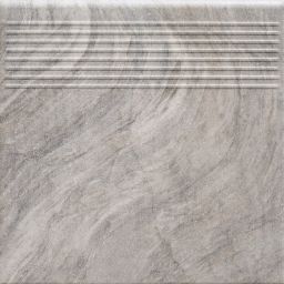 Paradyż Unite stopnica 30x30 cm prosta mocca szary mat