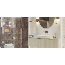 Paradyż Palazzo dekor ścienny 30x60 cm inserto shine brązowy