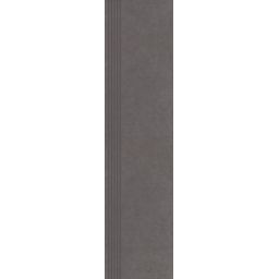 Paradyż Intero stopnica 29,8x119,8 cm prosta nacinana grafitowy mat