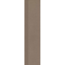 Paradyż Intero stopnica 29,8x119,8 cm prosta nacinana mocca brązowy mat