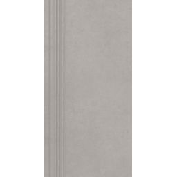 Paradyż Intero stopnica 29,8x59,8 cm prosta nacinana srebrny mat