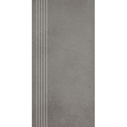 Paradyż Naturstone stopnica 29,8x59,8 cm prosta nacinana grafitowy mat