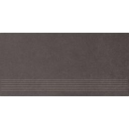 Paradyż Intero stopnica 29,8x59,8 cm prasowana czarny mat