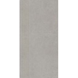 Paradyż Intero stopnica 29,8x59,8 cm prasowana srebrny mat