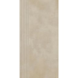 Paradyż Tecniq stopnica 29,8x59,8 cm prosta nacinana beżowy półpoler
