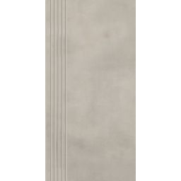 Paradyż Tecniq stopnica 29,8x59,8 cm prosta nacinana szary mat