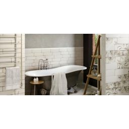 Paradyż Rondoni dekor ścienny 9,8x29,8 cm inserto STR B biały/brązowy